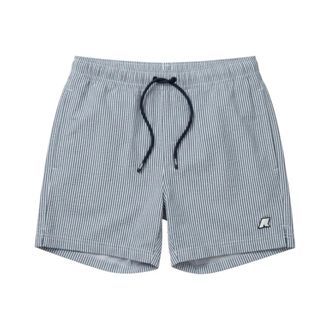 K-Way Hazel Mid Stripes Beach - male - K-Way - Beachwear - Blue - XL - Swimwear