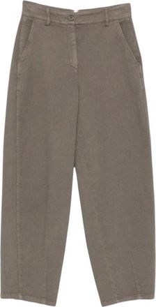Via Masini 80 Pantalones Rectos - Trousers - Mujer - Gris - 2XS