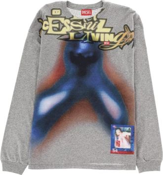 Diesel Grey Crew Neck Sweatshirt