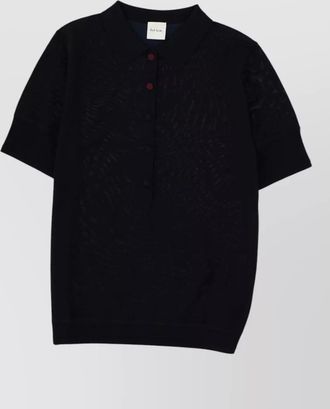 Paul Smith merino wool polo knitted top