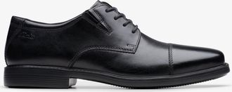 Clarks Cosgrove Hoed Zwarte Leren Schoenen