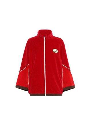 Gucci Red Chenille Kimono Jacket Size XL