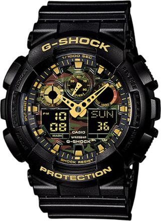 Casio G-Shock Analog-Digital Black Gold GA-100CF-1A9