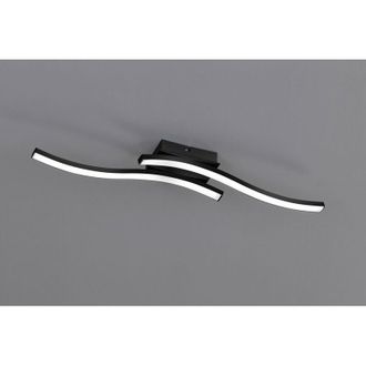 Trio Leuchten Trio Lighting - Plaf&oacute;n Dise&ntilde;o Doble Varilla Led 3000k Ruta Negro Trio Iluminaci&oacute;n