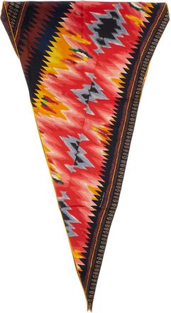 Pierre-Louis Mascia Multicolor Diamond Geometric Print Silk Scarf