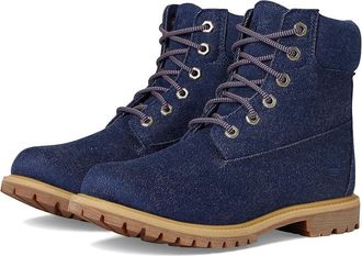 Timberland 6 Premium Boot Womens Lace-up Boots Dark Blue Canvas : 6.5 B - Medium, Nubuck