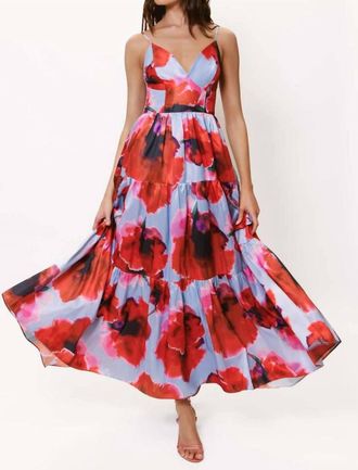Hutch Russo Maxi Dress In Red Blot Floral