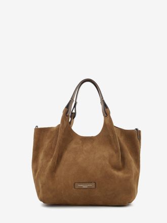 Gianni Chiarini Borsa Dua in suede caramel