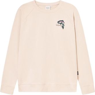 Dedicated Sweatshirt Malmoe Cut Out Trout Pullover f&uuml;r Herren | wei&szlig;