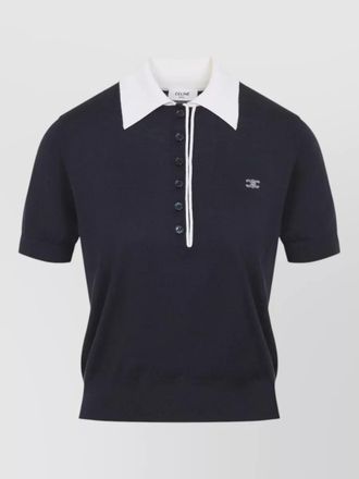 Celine polo sweater cashmere silk regular fit