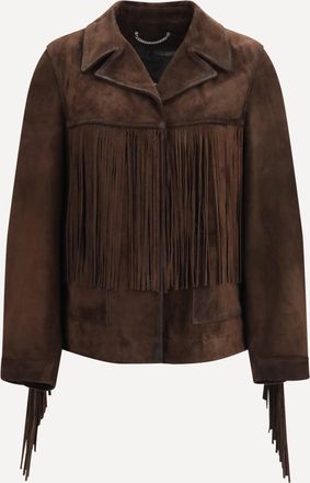 Golden Goose Journey leather Jacket with fringes Female 42