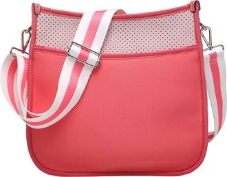 Jen & Co. Womens Jolee Neoprene Crossbody In Coral
