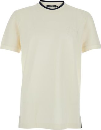 Dolce & Gabbana Off White Logo T-Shirt