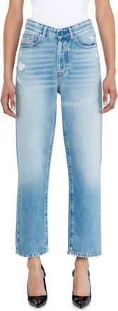 Diesel Regular Jeans High Waist 1981 D-Went - Jeans - Woman - Blue