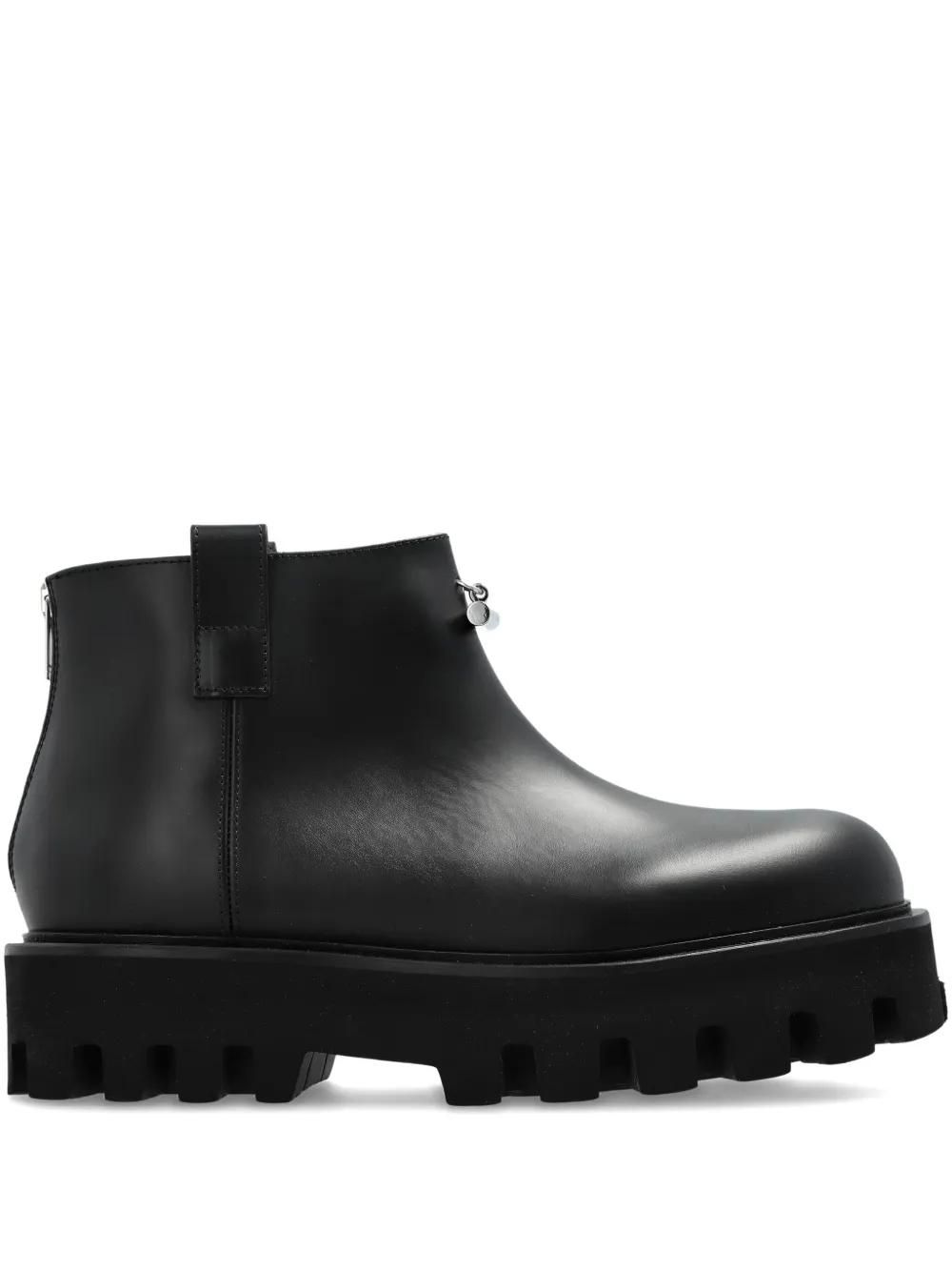 Bottes Alexander McQueen - Taille US 12 (UK 11) - Blanc - Cuir - Occasion Très Bon état