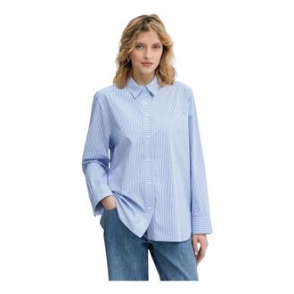 Munthe Overhemden, Dames, Blauw, S, Katoen, Rallima Shirt