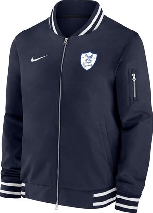Nike Mens College (Hampton University) Bomber Jacket in Blue | M62424HMTU26-NVY