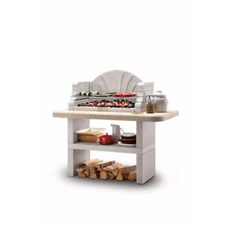 Habitat et Jardin barbecue a carbonella in cemento palazzetti saint-tropez 128x71x124 cm