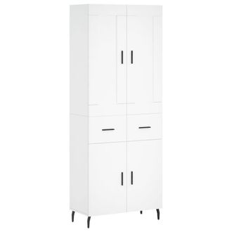 Berkfield Home Highboard White 69.5x34x180 cm Engineered Wood