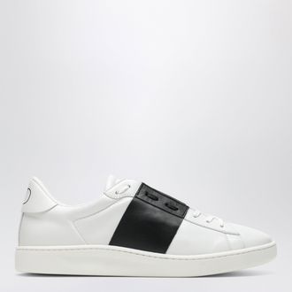 Valentino Garavani Sneaker Open Royco in vitello nappato bianco/nero
