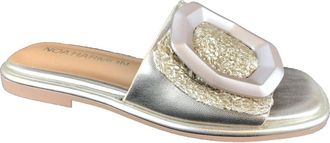 Noa Harmon Casual Instap Schoenen - Dames - Sandalen - Grijs - 39 EU - Schoenen