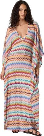 Missoni Long Caftan Cover-up With Micro Pixel-effect Zigzag Pattern in Multicoloured at Nordstrom, Size Medium