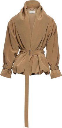 Magda Butrym Wrap Jacket - Dames - Zomerjassen - Beige - XS - Linnen - Jassen