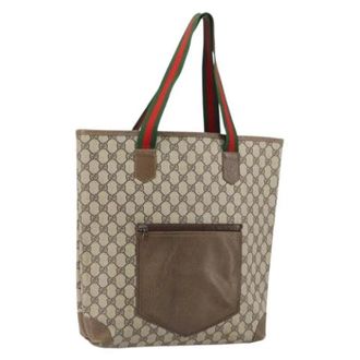 Gucci Pre-owned Plastic Tote Bag - Dames - Vintage Shopper - Beige - ONE Size - Vintage