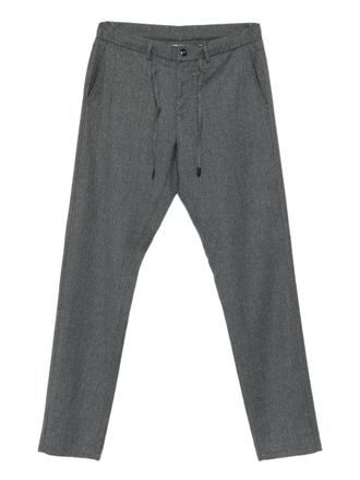 Canali drawstring wool trousers - Grey