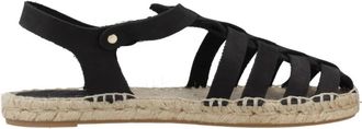 Yellow Platte Sandalen voor Dames - Dames - Sandalen - Zwart - 38 EU - Schoenen