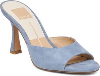 Dolce Vita Rosha Slide Sandal in Periwinkle Suede at Nordstrom, Size 6.5