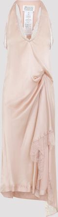 Maison Margiela Abito midi sottoveste in pizzo Maison Margiela