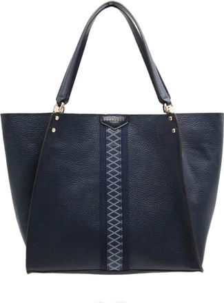 Pourchet Tassen, Dames, Blauw, ONE Size, Leer, Grand cabas Hebdo Madison