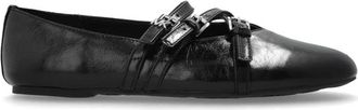 Michael Kors Ballet Flats Indy - Dames - Ballerinas - Zwart - 43 EU - Leer - Schoenen