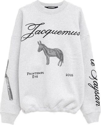 Jacquemus LE SWEATSHIRT ANE DONKEY GRAPHIC SWEATSHIRT