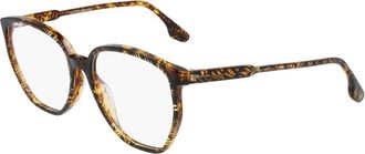 Victoria Beckham Brown Acetate Glasses Womens (Frames)