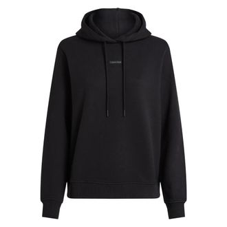 Calvin Klein Zwarte Hoodie Trui Katoen - Dames - Hoodies - Zwart - M - Katoen - Hoodies & sweatvesten