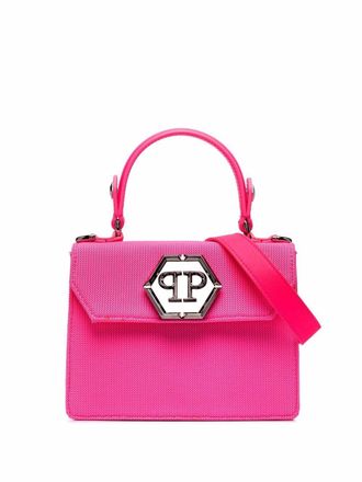 Philipp Plein Hexagon tas met logoplakkaat - Roze