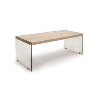 tomasucci NANCY coffee table, oak / transparent