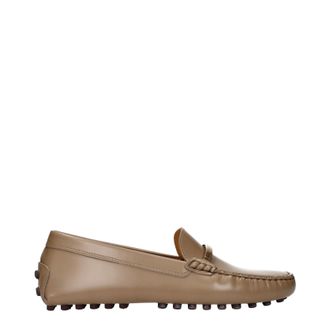 Tod's Tods Mocasines Gommino Mujer Piel Beige/Cappuccino