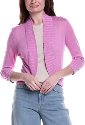 Escape Womens Bolero Long Sleeve Cardigan In Purple
