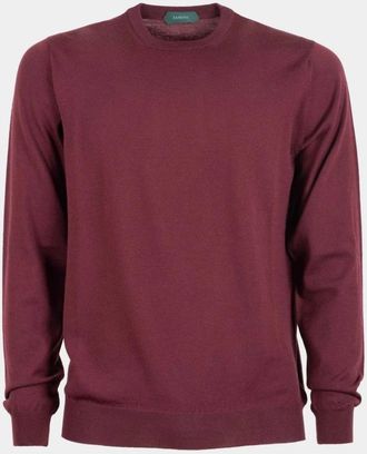 Zanone Flexwool Ronde Hals Trui - Heren - Ronde hals truien - Rood - L - Wol - Truien & Vesten