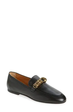 Tod's Ring Loafer in Nero at Nordstrom, Size 7.5Us