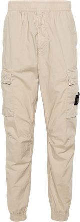 Stone Island mid-rise tapered-leg cargo trousers - men - Spandex/Elastane/Cotton - 31 - Neutrals
