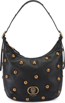 Kurt Geiger Borsa a spalla con placca logo - Nero