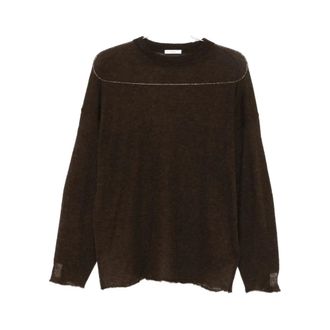 Haikure Round-neck Knitwear, female, Brown, S, Stylish Jumper in Various Colors