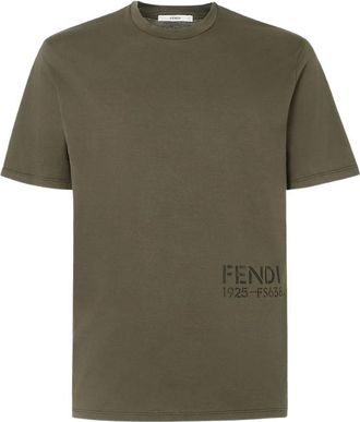 Fendi Logo-print Cotton T-shirt