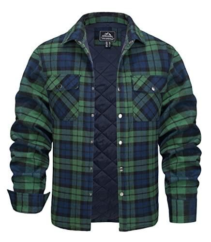 Chemise Homme Veste Polaire Doublée à Carreaux - Manches Longues Thermique Matelassée Style Bûcheron