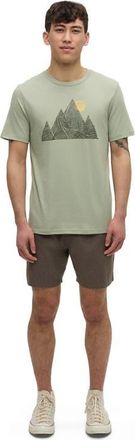 tentree Peak T-Shirt in Light Moss/deep Olive at Nordstrom, Size Xx-Large
