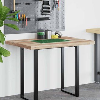 Berkfield Home Versatile Desk Top Untreated 80x70x4 cm Solid Wood Acacia in Brown | Size: 80 x 70 x 4 cm
